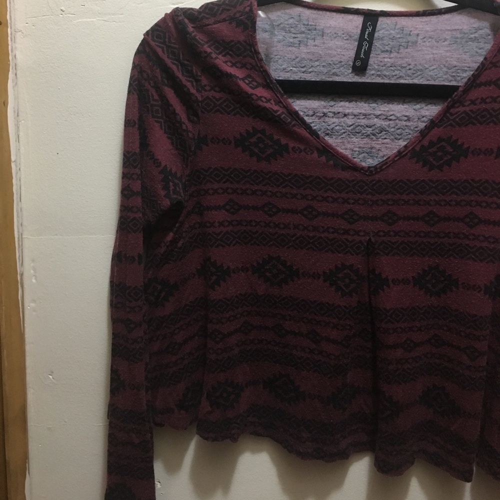 Tribal design crop top